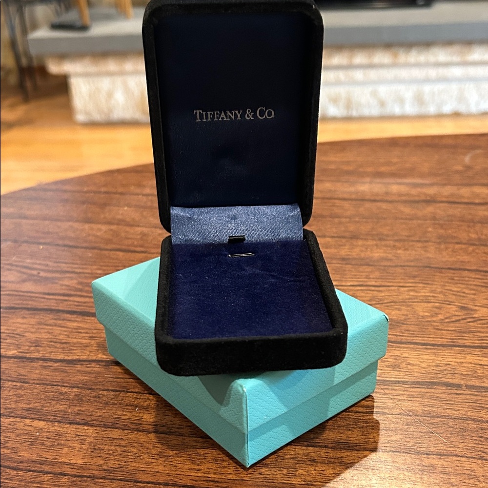 Tiffany & Co. Velvet necklace box with iconic blue box - excellent condition